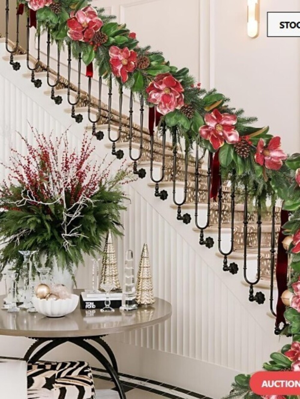 BRAND NEW: Briful 5FT Christmas Magnolia Flower Garland